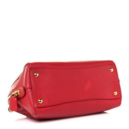 Prada Saffiano Lux Bowler Fuoco 3 of 18