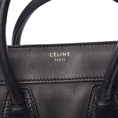 Celine Smooth Calfskin Micro Luggage Black 6 of 11