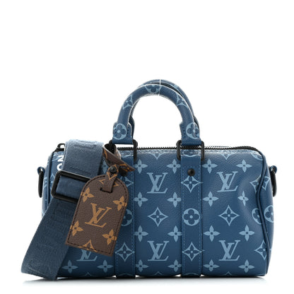 Louis Vuitton Monogram Keepall Bandouliere 25 Atlantic Blue 1 of 12