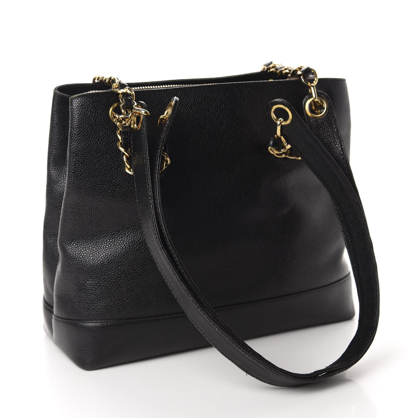Caviar CC Shoulder Bag Black