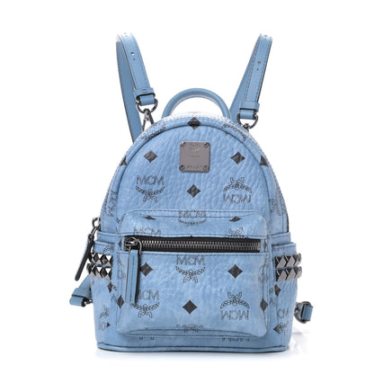 MCM Visetos Side Stud X-Mini Stark Bebe Boo Backpack Blue 1 of 5