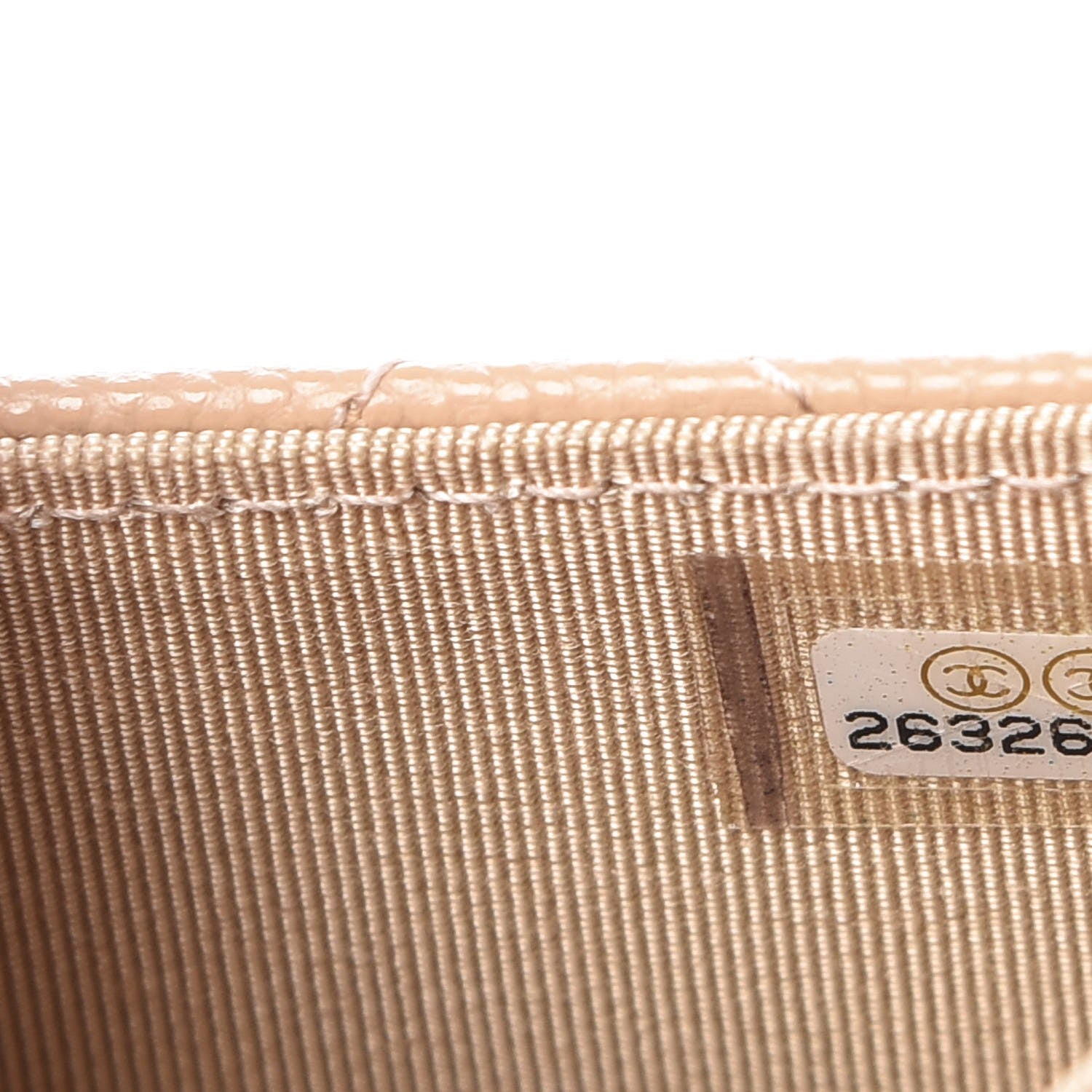 Chanel Caviar Quilted Card Holder Wallet Beige Clair 8 of 9