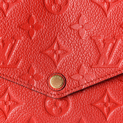 Louis Vuitton Empreinte Pochette Felicie Chain Wallet Cherry 8 of 9