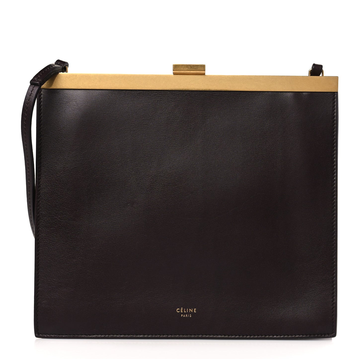 Smooth Calfskin Mini Clasp Bag Bordeaux