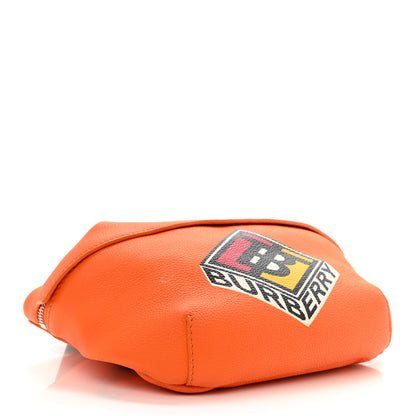 Burberry Grainy Calfskin Logo Graphic Sonny Bum Bag Orange 4 of 10