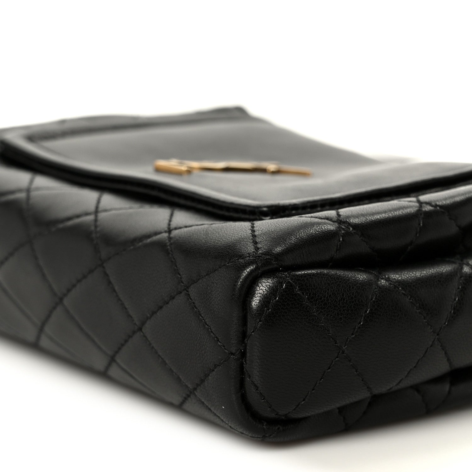 Saint Laurent Lambskin Quilted Monogram Mini Nolita Black 10 of 11