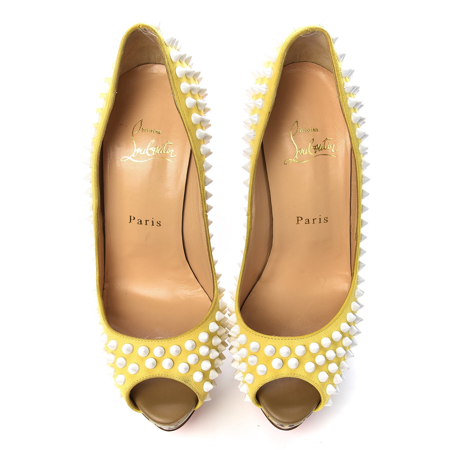 Veau Velours Lady Peep Spikes 150 Pumps 37 Sun