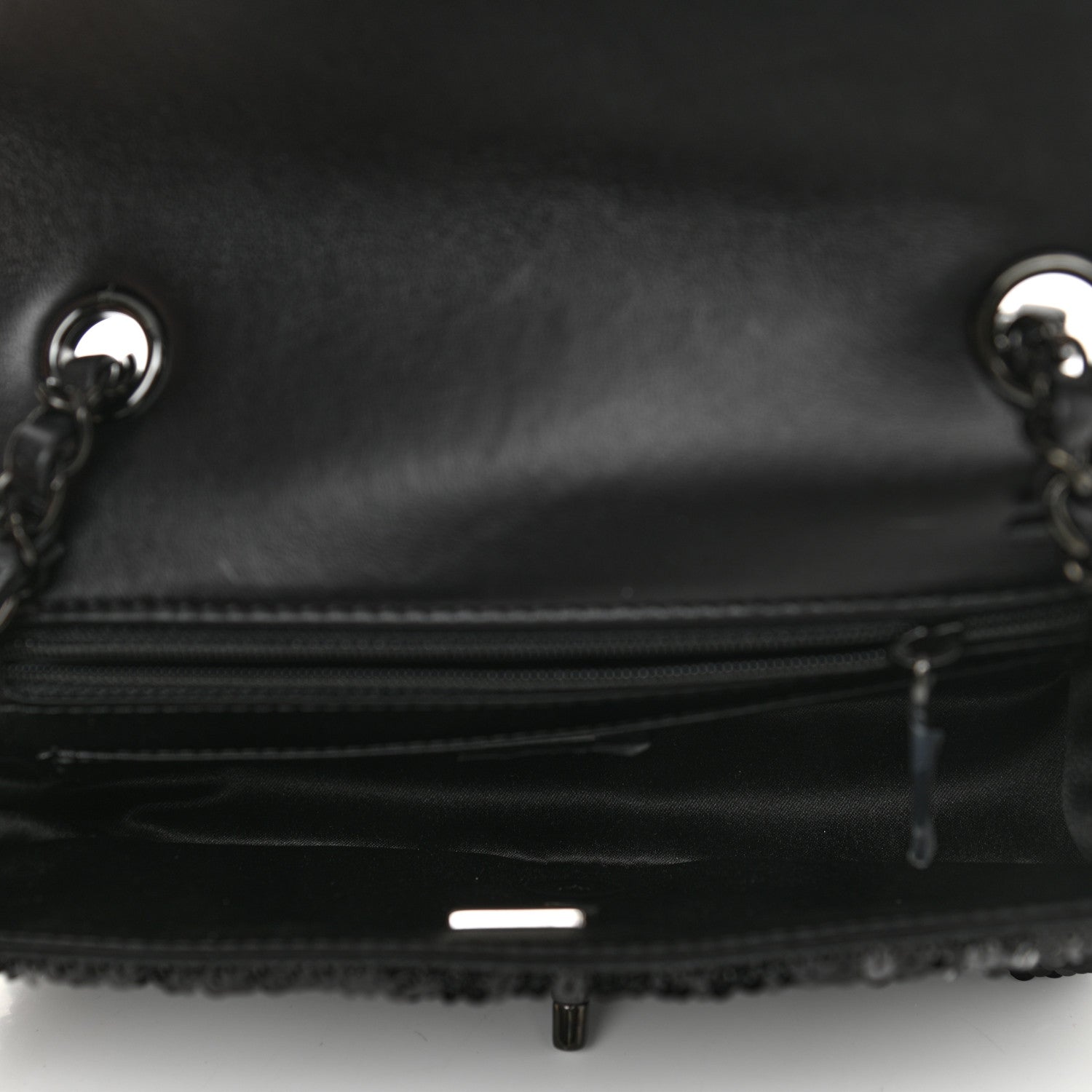 Chanel Sequin Mini Rectangular Flap Black 5 of 10