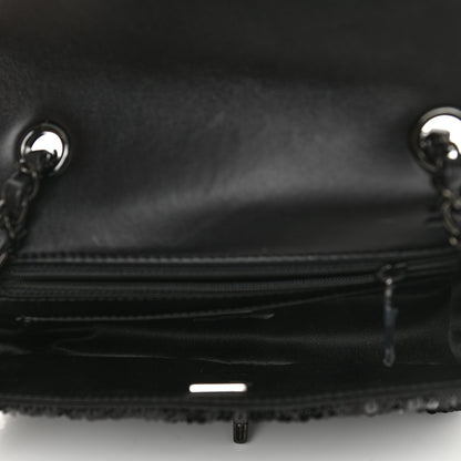 Chanel Sequin Mini Rectangular Flap Black 5 of 10
