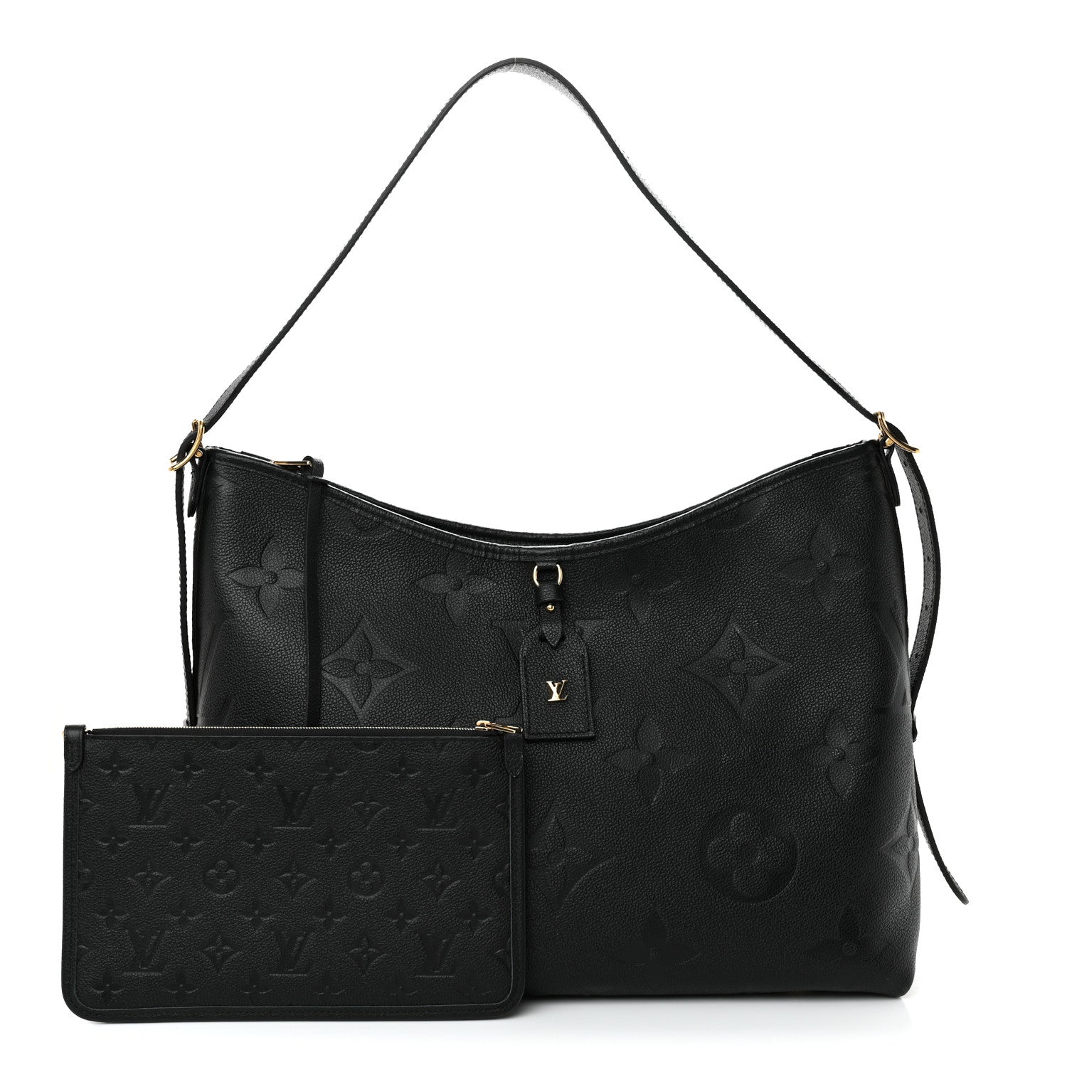 Louis Vuitton Empreinte Monogram Giant CarryAll MM Black 3 of 12