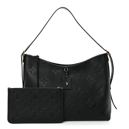 Louis Vuitton Empreinte Monogram Giant CarryAll MM Black 3 of 12