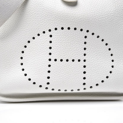 Hermes Taurillon Clemence Evelyne III PM White 19 of 20