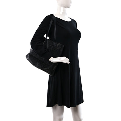 Jimmy Choo Calfskin Star Embossed Tote Black 2 of 8