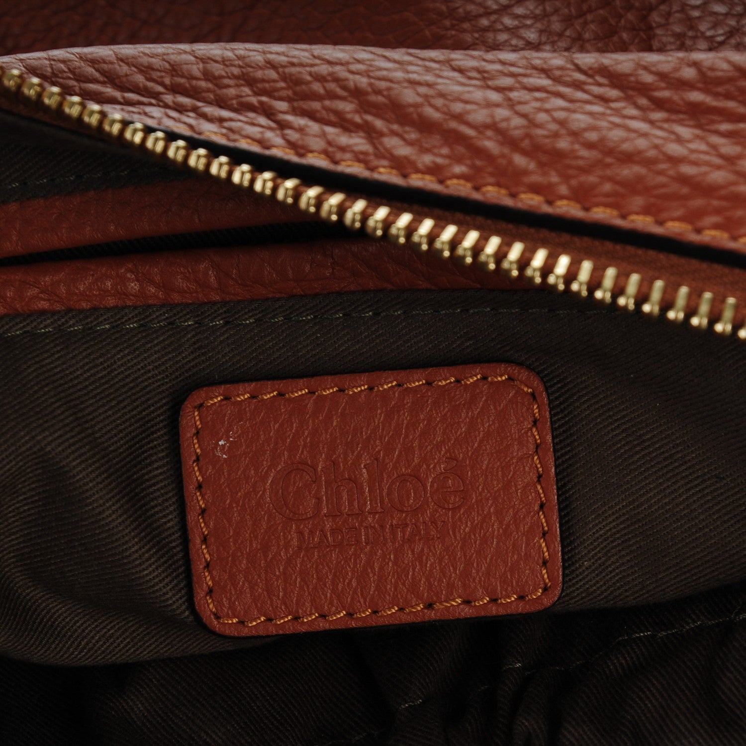 Chloe Calfskin Medium Marcie Satchel Tan 6 of 8