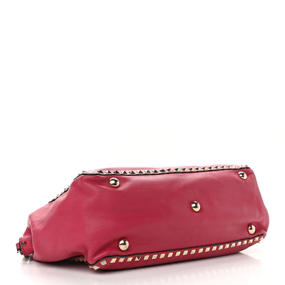 Valentino Garavani Vitello Medium Rockstud Tote Pink 3 of 14