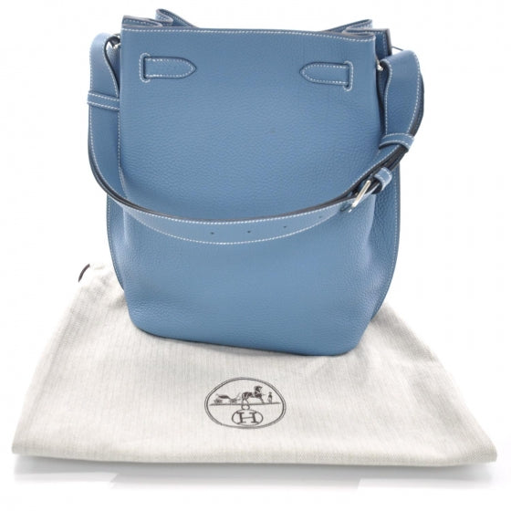 Hermes Togo SO KELLY 22 Blue Jean 3 of 10