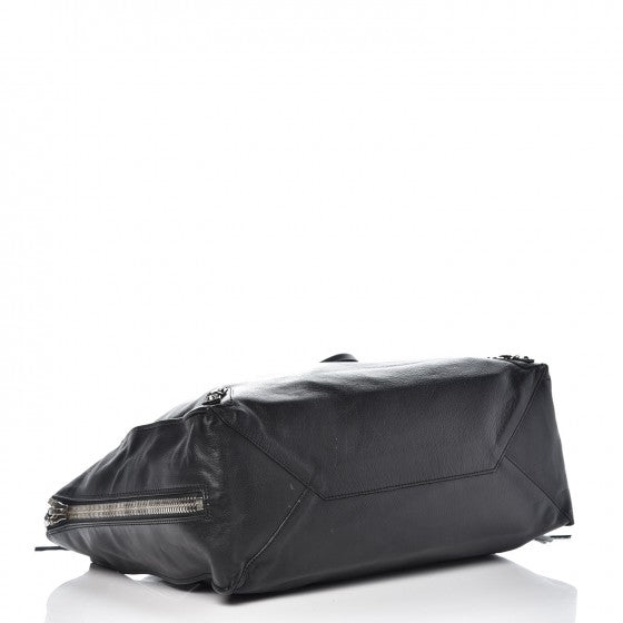 Supple Calfskin Papier A4 Tote Black