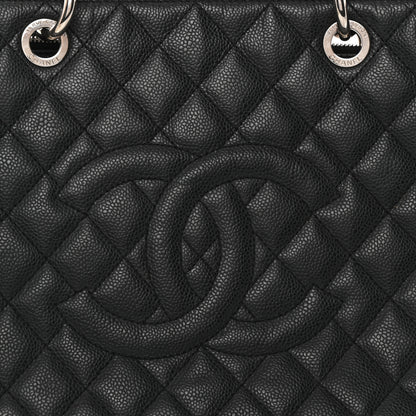 Chanel Caviar Quilted Grand Shopping Tote GST Black 8 of 10
