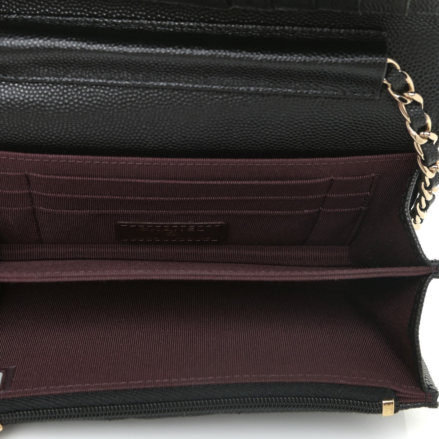 Chanel Caviar Quilted Mini Wallet On Chain WOC Black 6 of 13