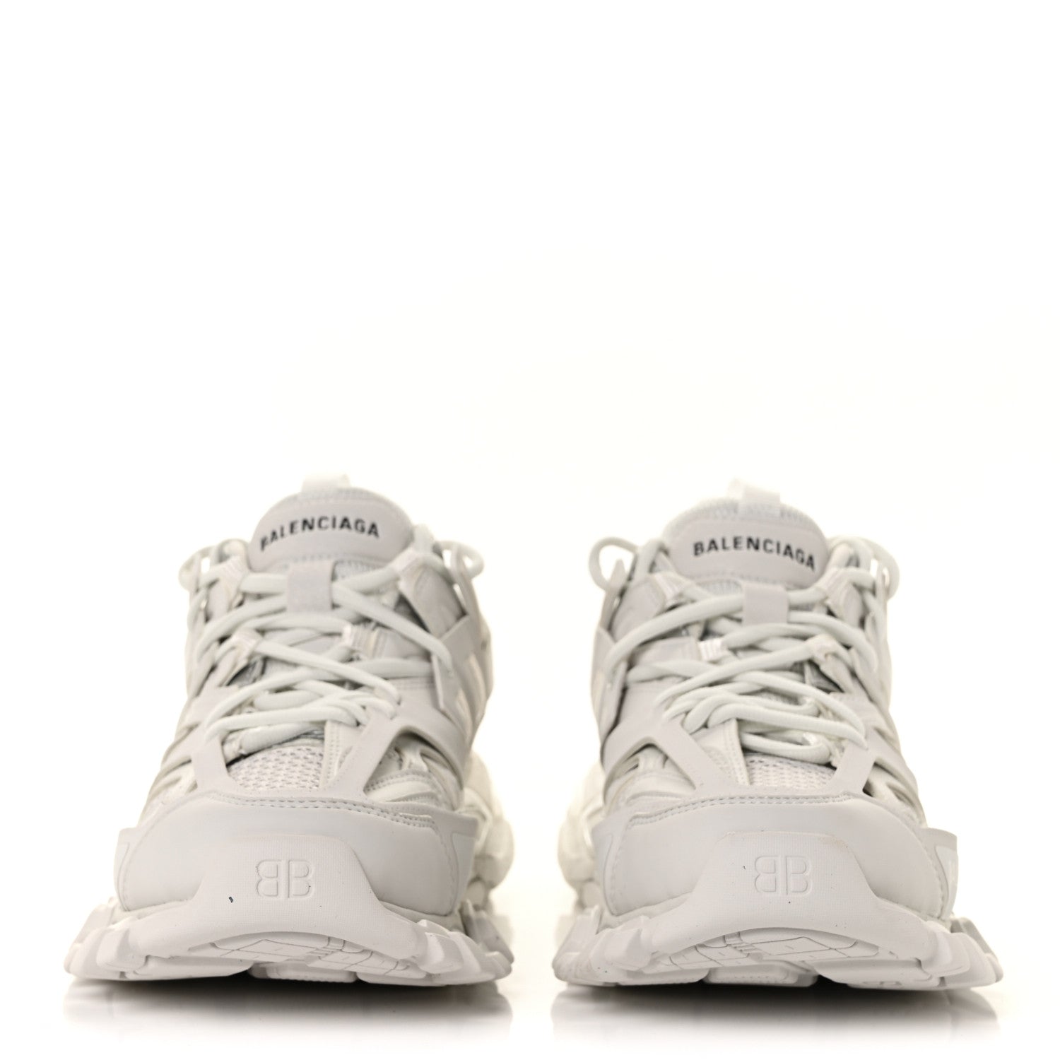 Balenciaga Rubber Mesh Fabric Monocolor Recycled Sole Womens Track Sneakers 38 White 2 of 6