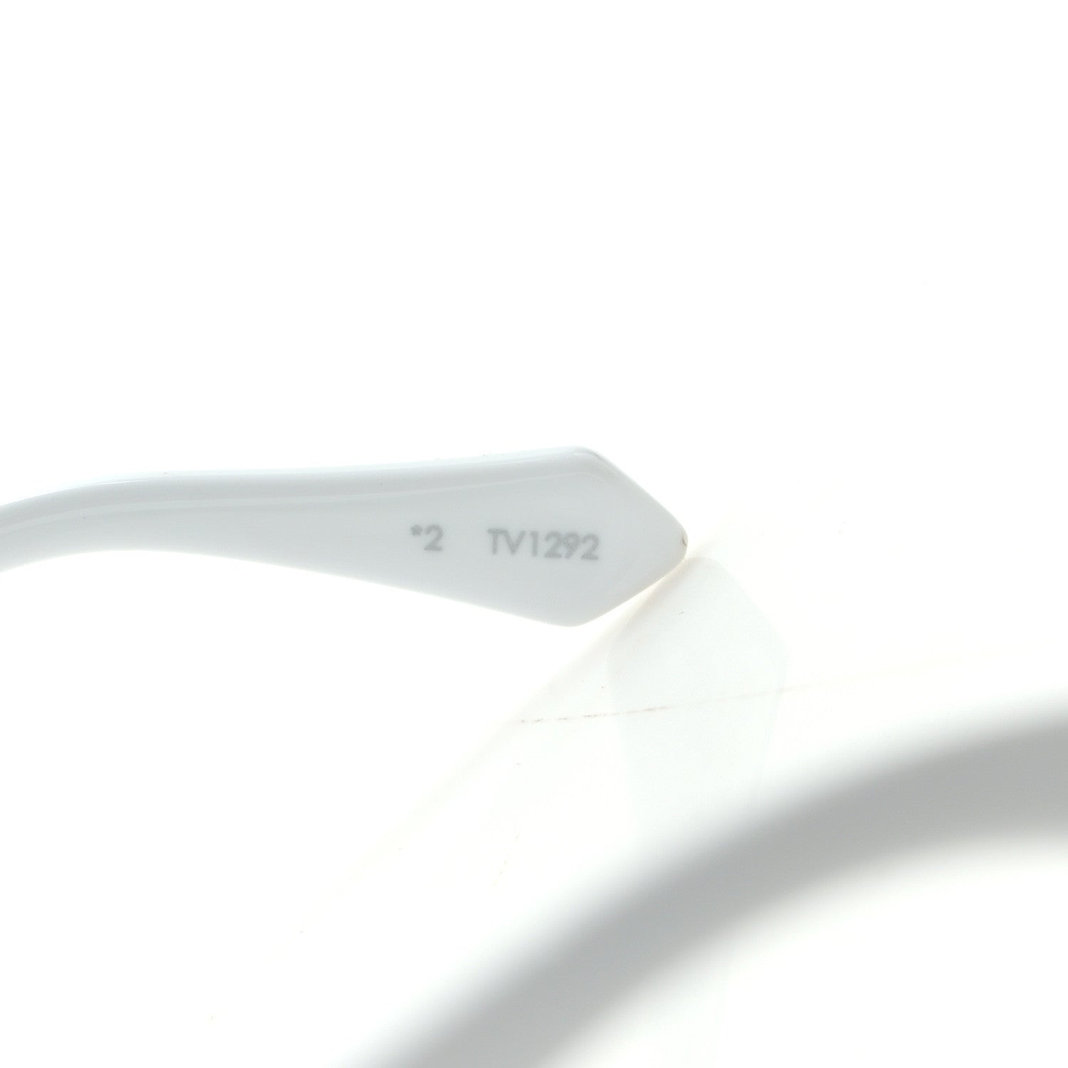 Louis Vuitton Acetate Swarovski Crystal Cyclone Sunglasses Z1737E White 9 of 9