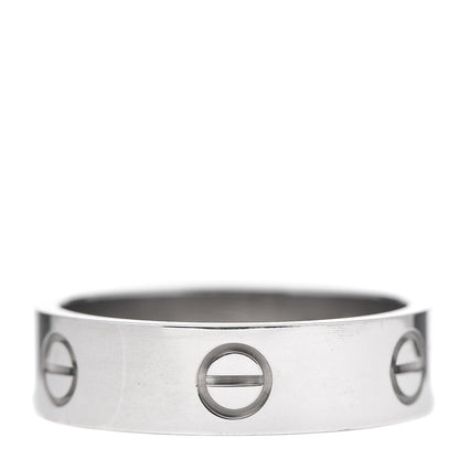 Cartier 18K White Gold 6mm LOVE Ring 62 10 3 of 4