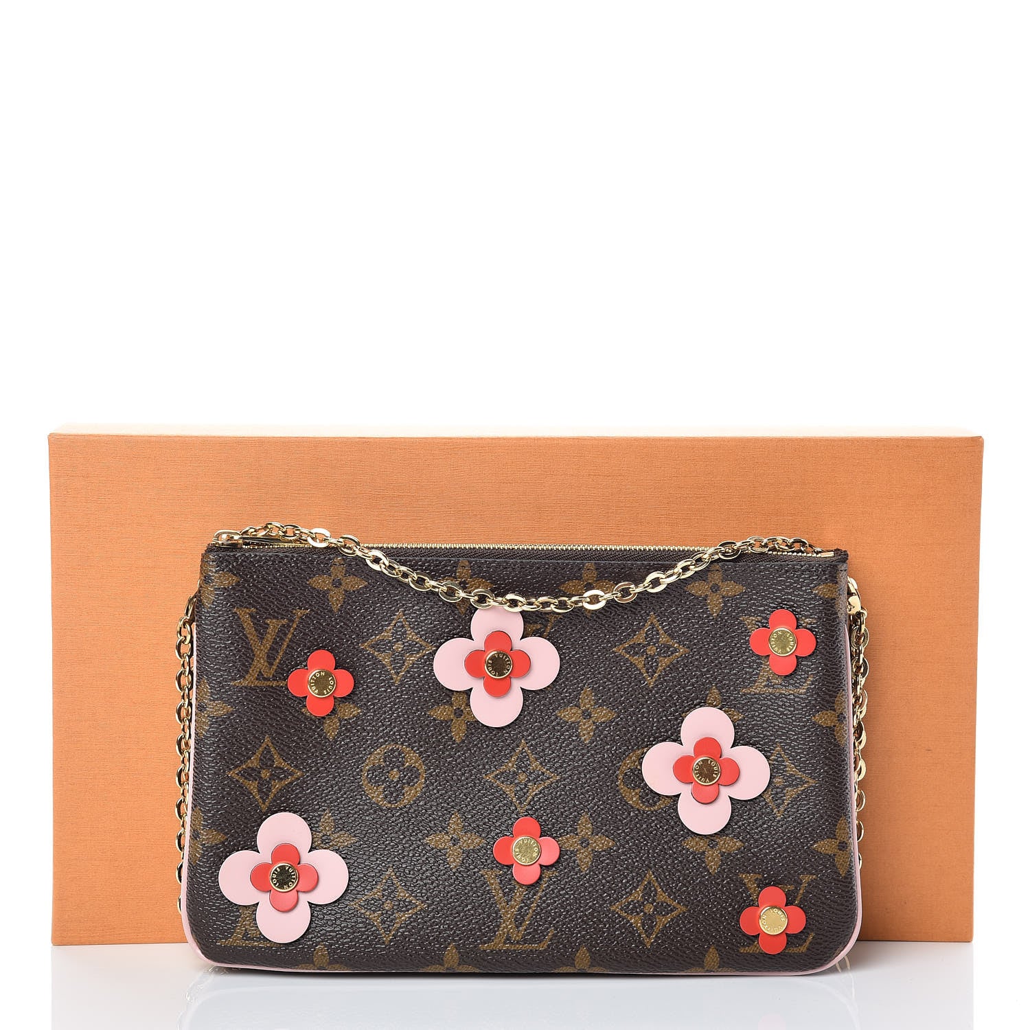 Louis Vuitton Monogram Blooming Flowers Double Zip Pochette 12 of 12