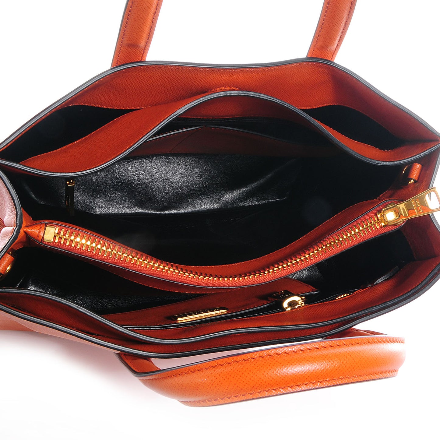 Saffiano Small Soft Tote Papaya