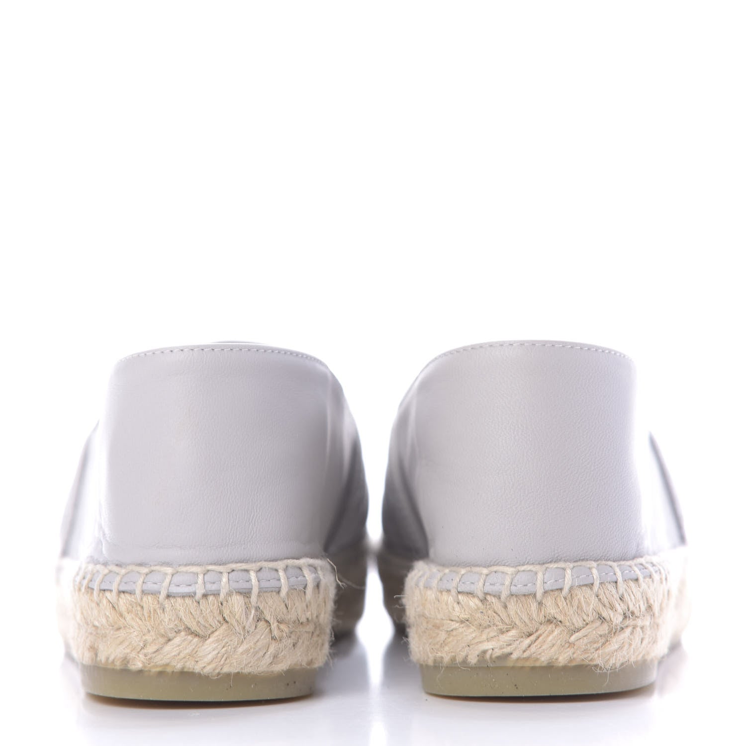 Chanel Lambskin Quilted CC Espadrilles 38 Grey 5 of 11