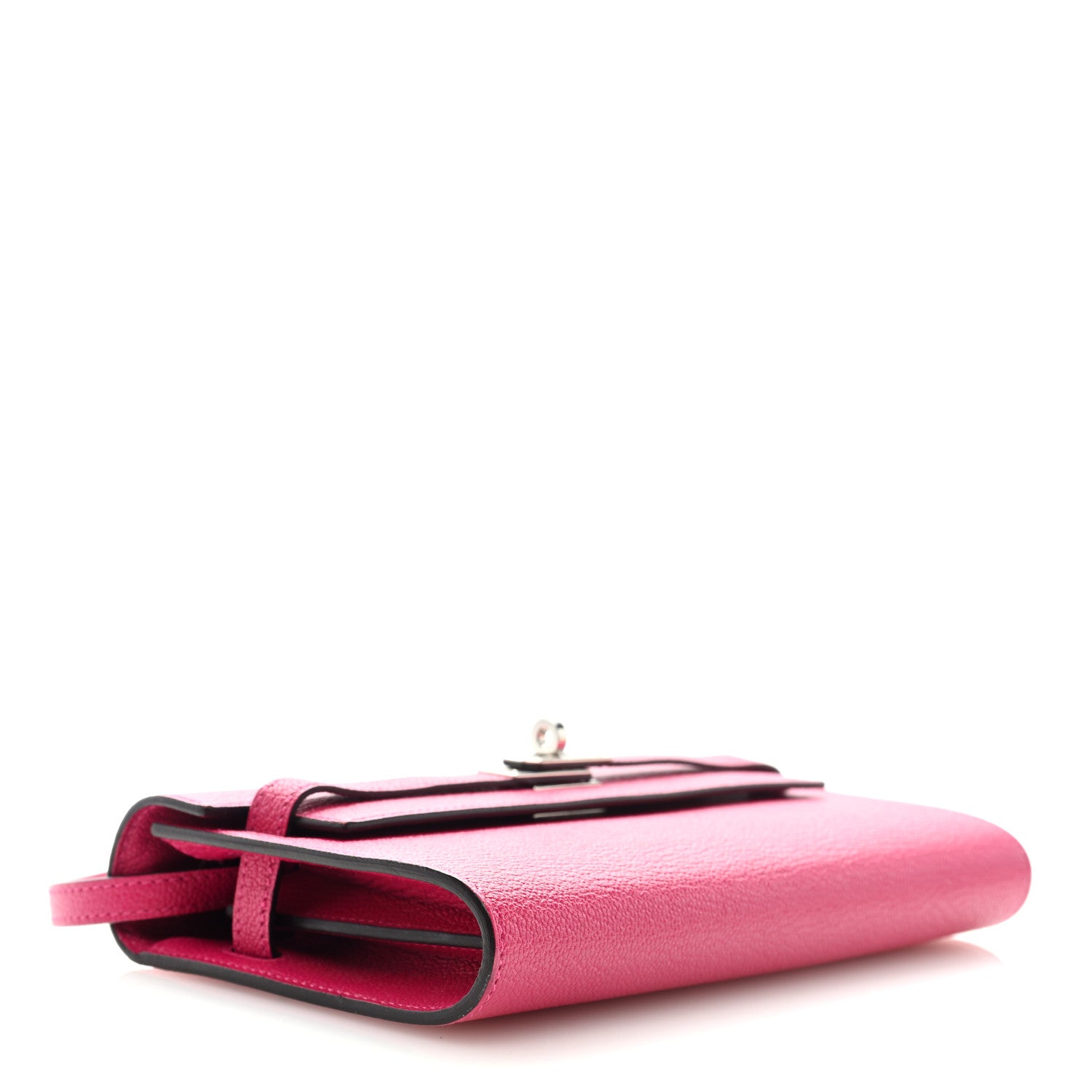 Hermes Chevre Mysore Kelly Wallet To Go Rose Mexico 4 of 9