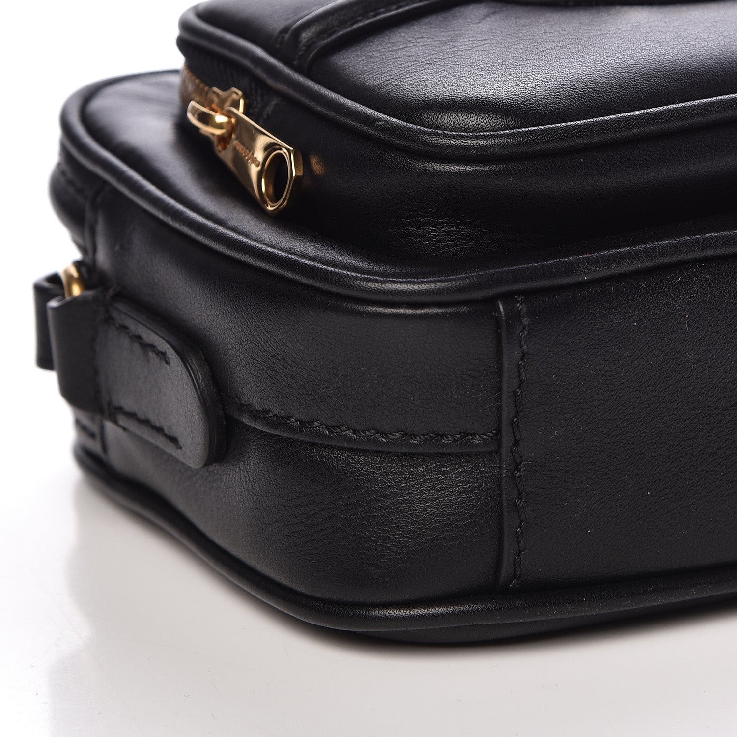 Burberry Smooth Calfskin 1983 Knight Check Link Camera Bag Black 8 of 10