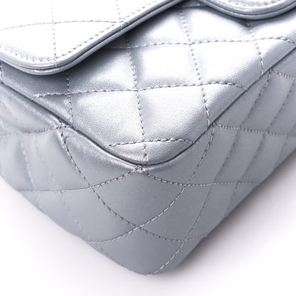 Chanel Metallic Lambskin Quilted Mini Strass On Top Flap Silvery 10 of 12