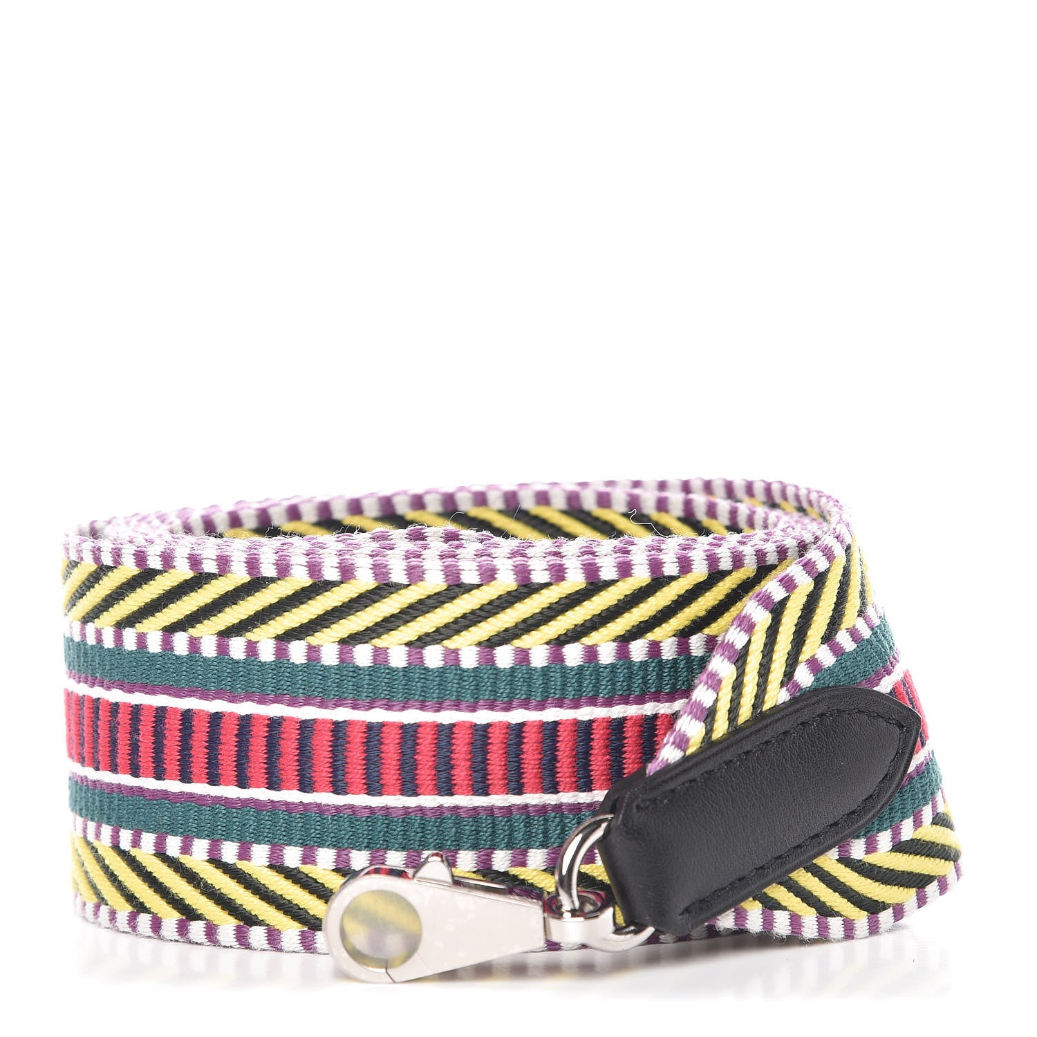 Hermes Toile Swift 50mm Sangle Cavale Shoulder Strap Multicolor Black 1 of 5