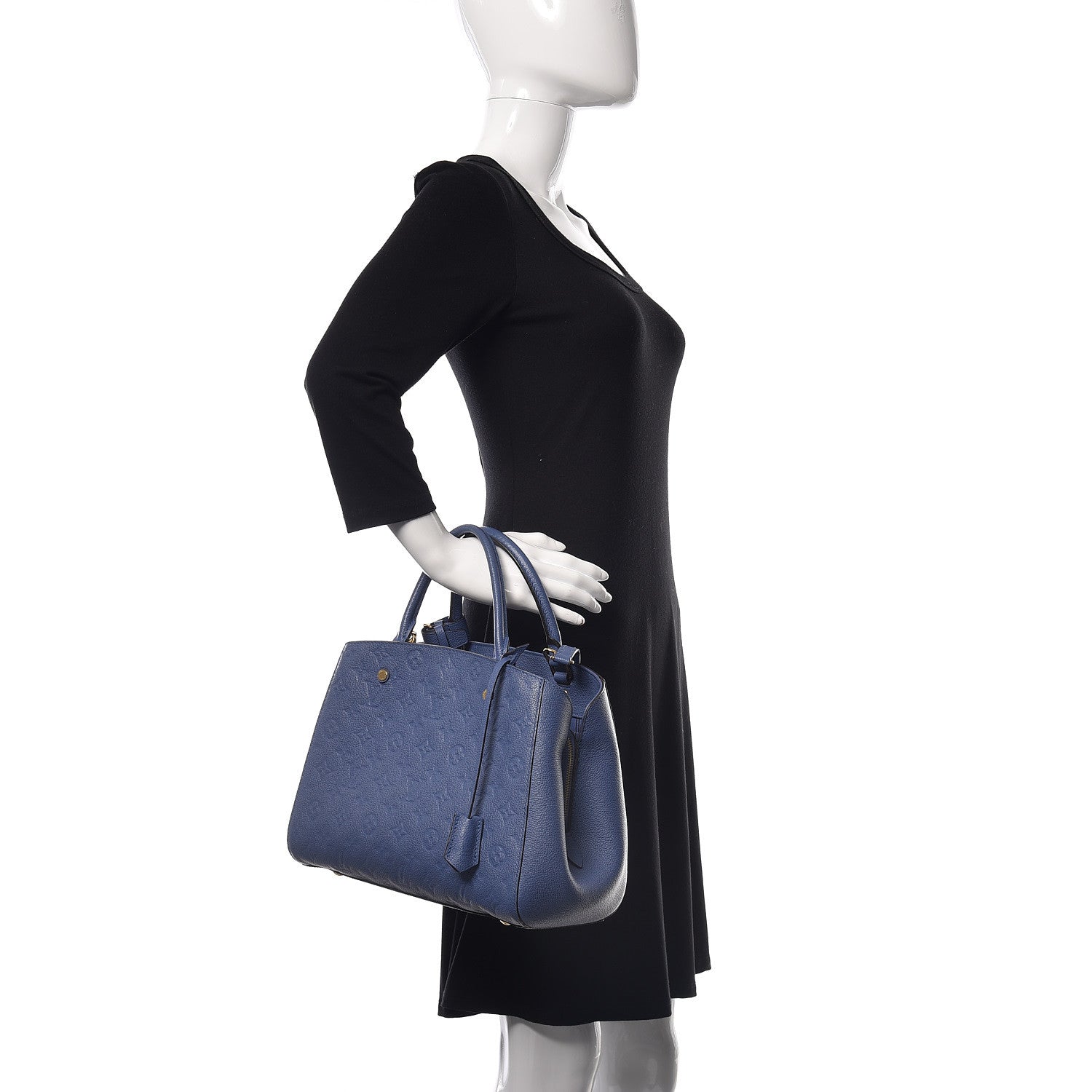 Louis Vuitton Empreinte Montaigne MM Denim 3 of 12