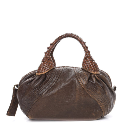 Fendi Nappa Nuvolata Spy Bowler Cognac 1 of 13