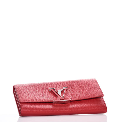 Louis Vuitton Taurillon Capucines Wallet Rubis 4 of 8