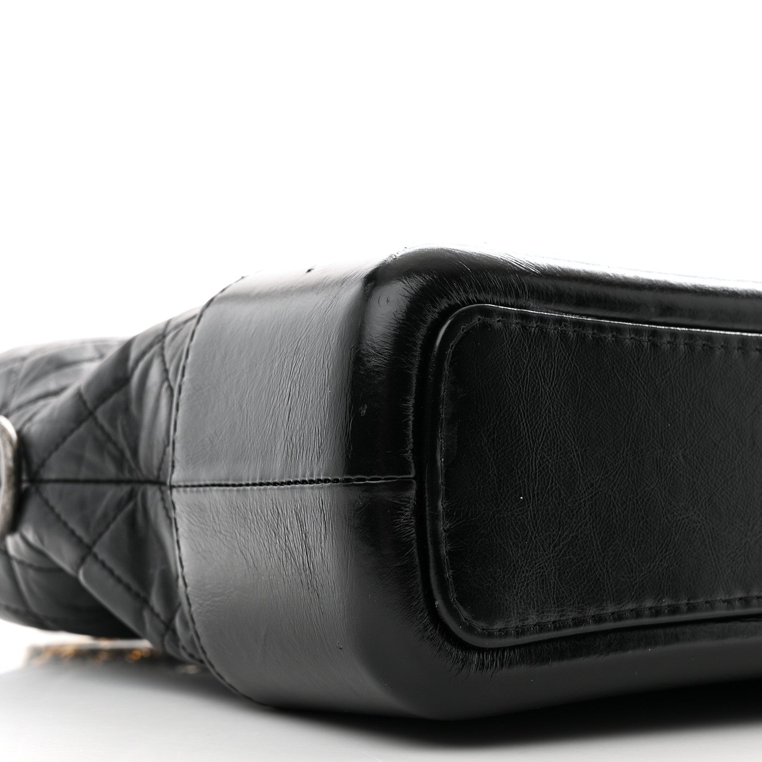 Chanel Aged Calfskin Quilted Medium Gabrielle Hobo Black 10 of 13
