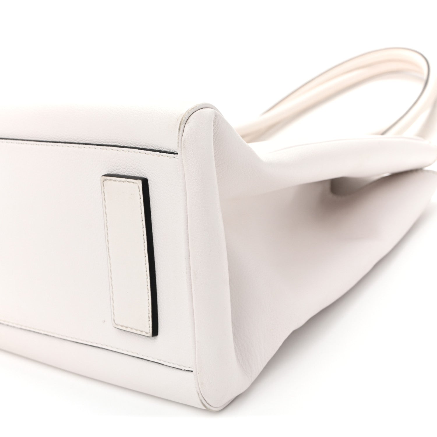 Versace Grained Calfskin La Medusa Chain Tote White 9 of 10