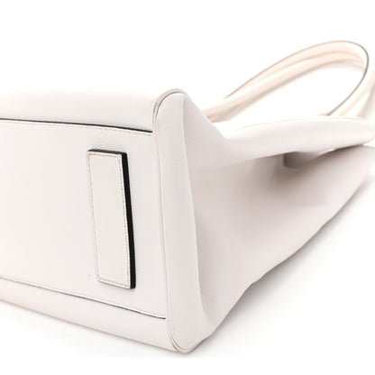 Versace Grained Calfskin La Medusa Chain Tote White 9 of 10