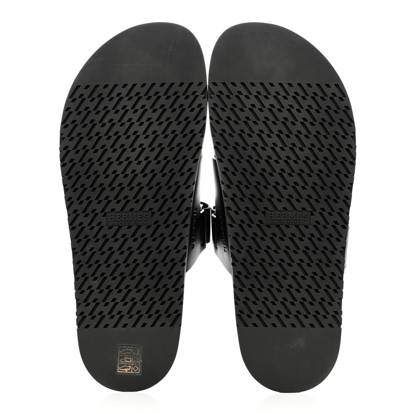 Calfskin Mens Chypre Sandals 44 Black