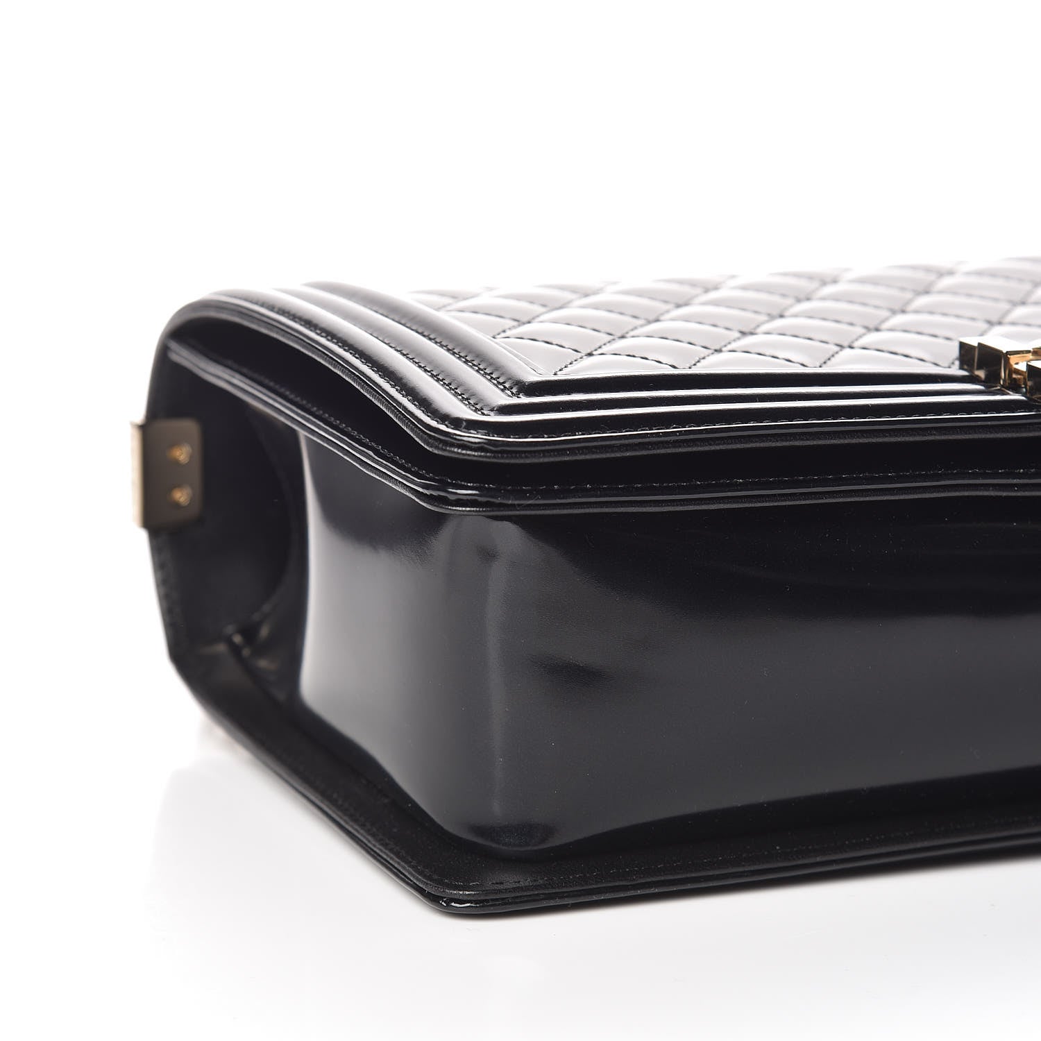 Chanel Patent Calfskin Quilted New Medium Boy Flap Black 5 of 11