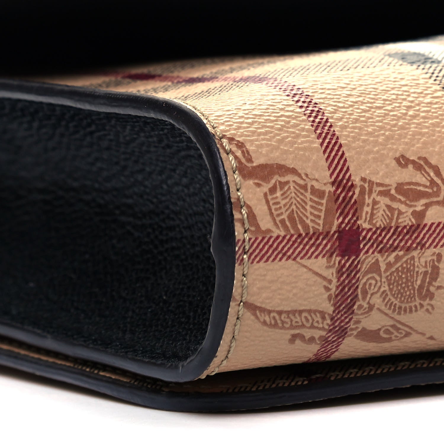 Burberry Derby Calfskin Haymarket Check Small Loxley Crossbody Bright Toffee Multicolor 8 of 9
