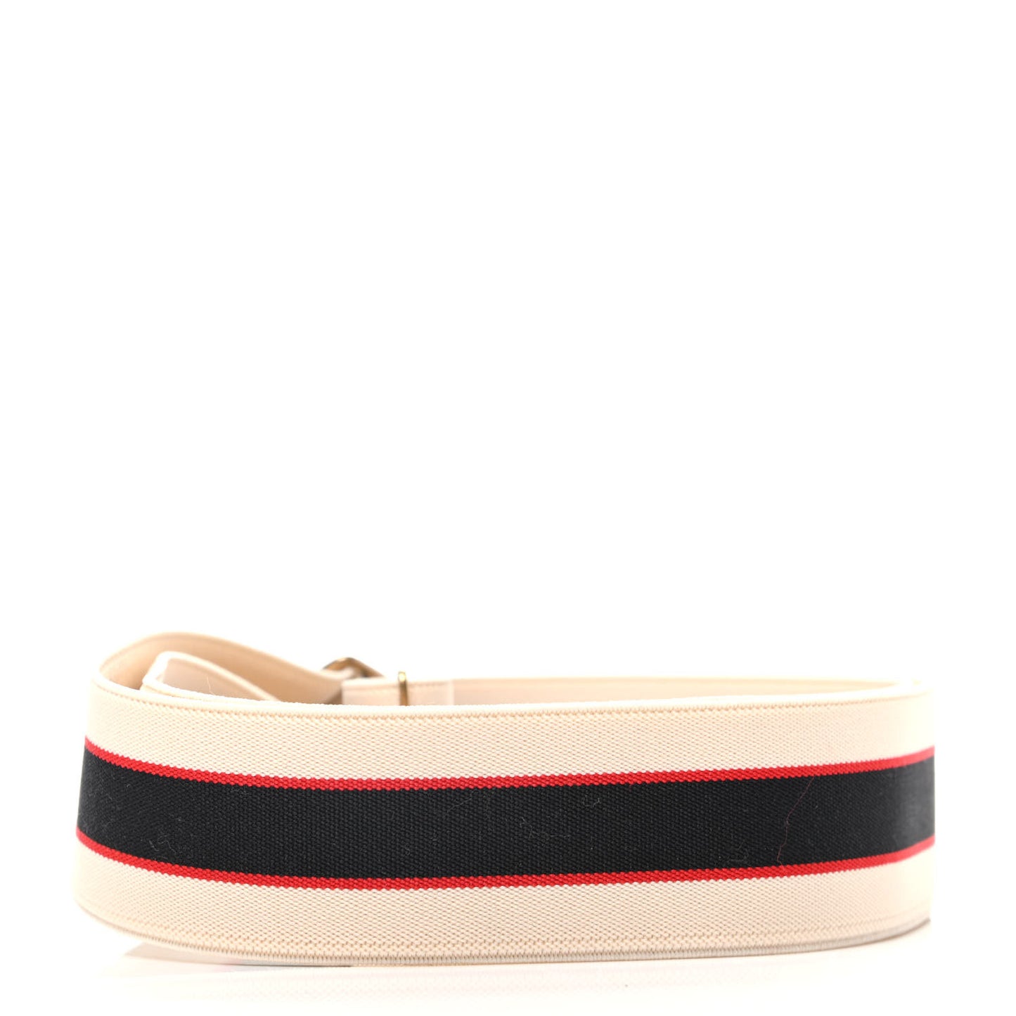 Jacquard Crystal Stripe Double G Belt 100 40 White