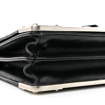 Prada Soft Calfskin Impunture Diagramme Cahier Bag Black 8 of 11