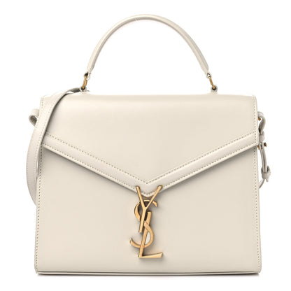 Saint Laurent Smooth Calfskin Medium Classic Monogram Cassandra Top Handle Crema Soft 1 of 11