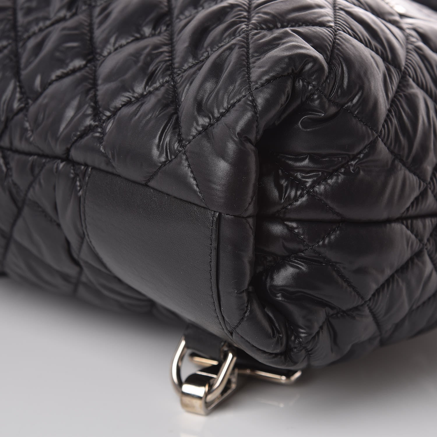 Chanel Nylon Quilted Coco Cocoon Backpack Black 10 of 10
