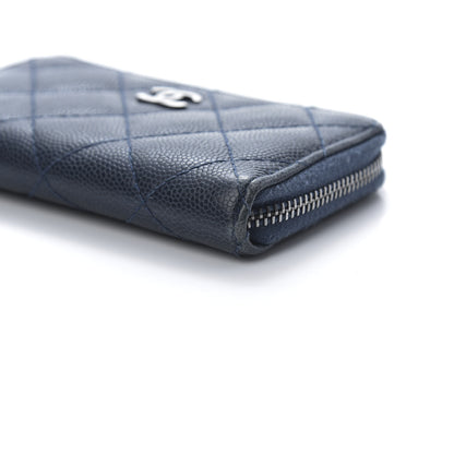Chanel Caviar Quilted Key Holder Case Navy 11 of 11