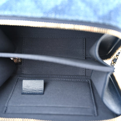 Chanel Printed Denim CC Camera Case Blue 5 of 11