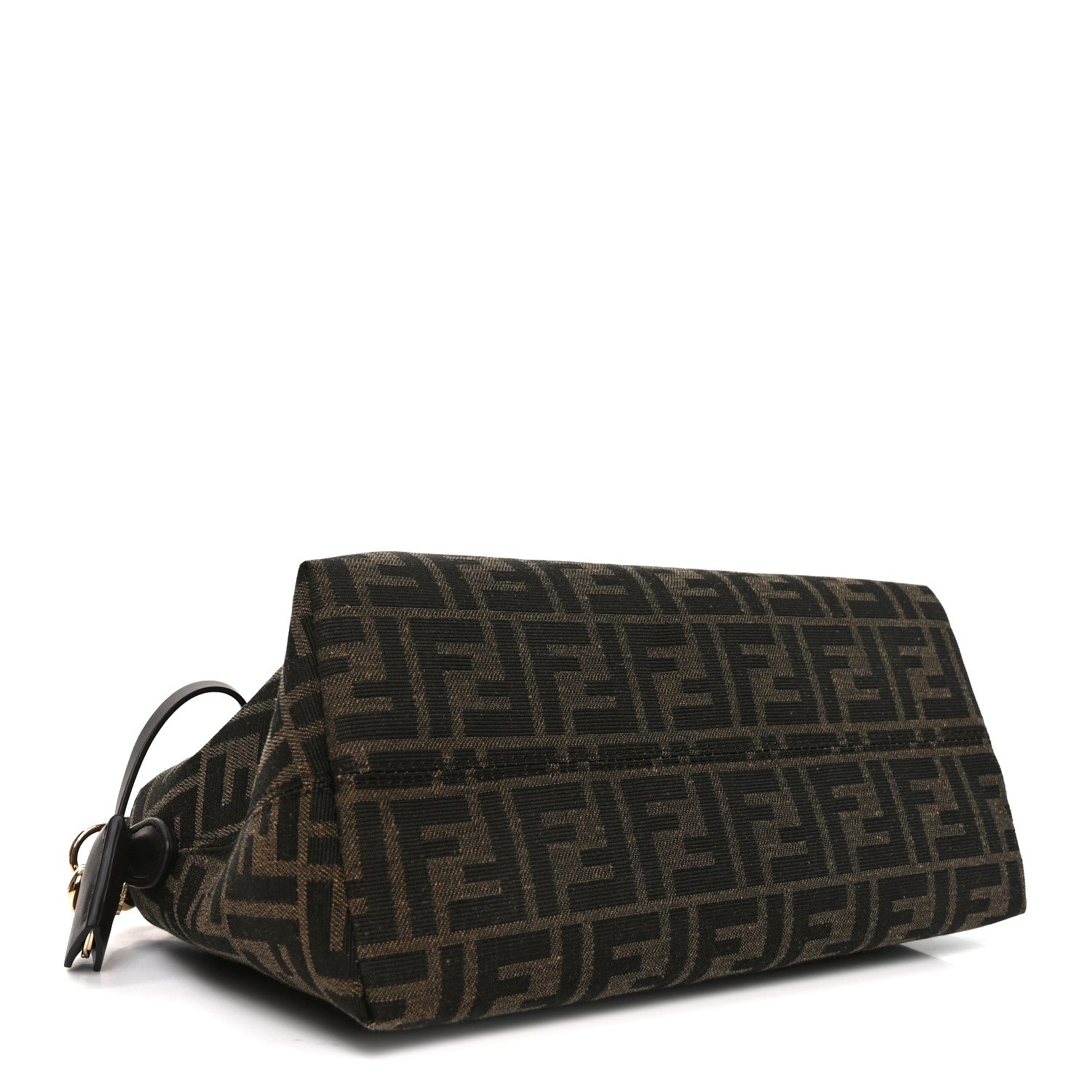Fendi Vitello Grace Jacquard FF Medium By The Way Boston Bag Tobacco Moro Ebano 4 of 10