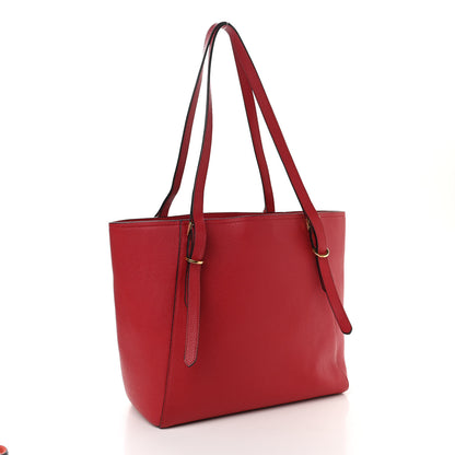 Prada Vitello Daino Shopping Tote Rosso 2 of 11
